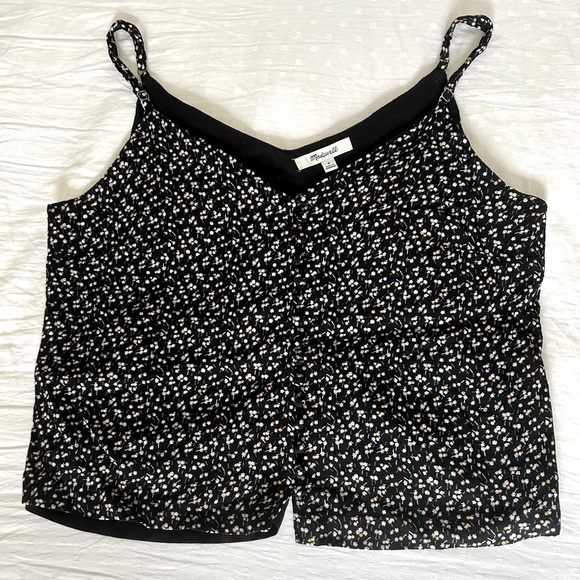 Madewell Button-Down Cami Top in Playground Posies - Picture 4 of 13